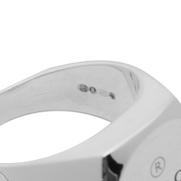 GUCCI TRADEMARK RING CHEVALIER LARGE HEXAGONAL SHAPE&SILVER YBC774755001