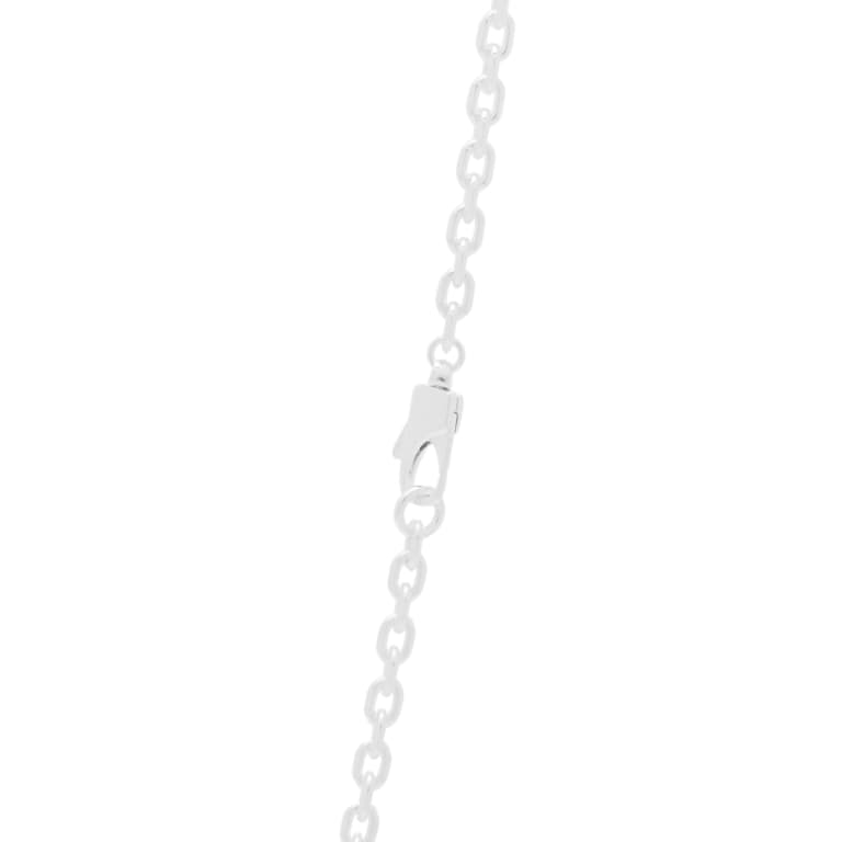 GUCCI TRADEMARK NECKLACE 42CM GOURMETTE&PENDANT HEXAGONAL SILVER YBB779176001