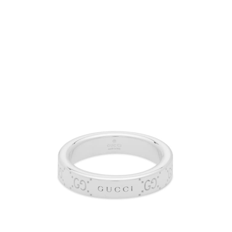 GUCCI SIGNATURE RING 4MM SILVER YBC814712001
