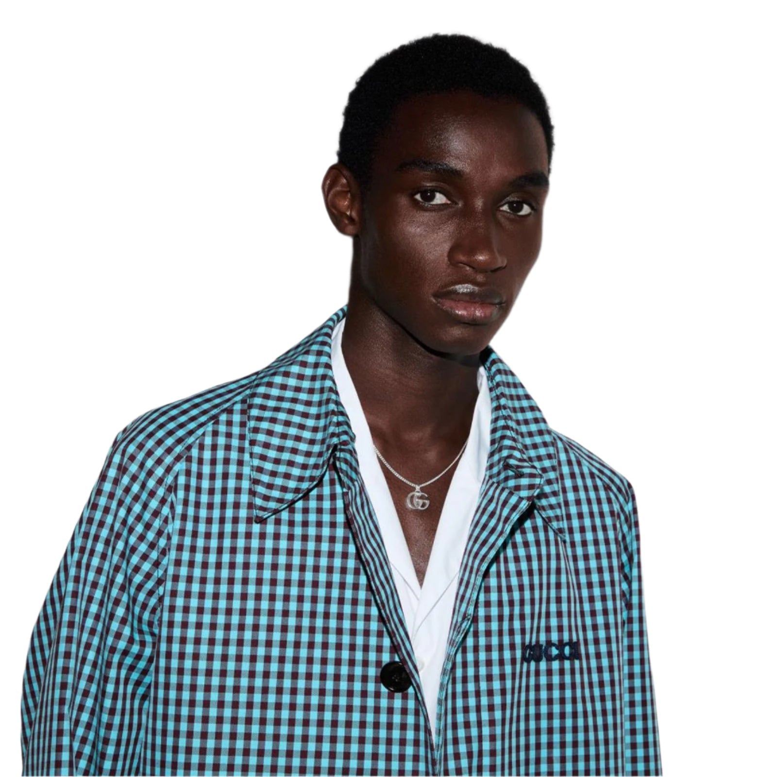 GUCCI GG MARMONT NECKLACE 55CM SILVER YBB814914001