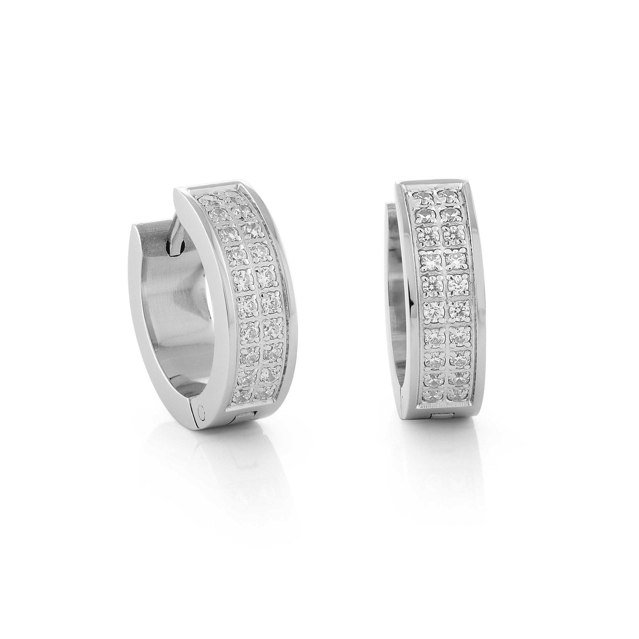 PAVE HUGGIE EARRINGS