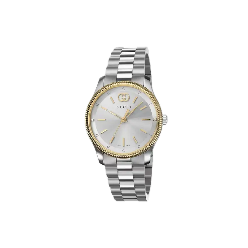 Gucci timeless two tone watch on sale