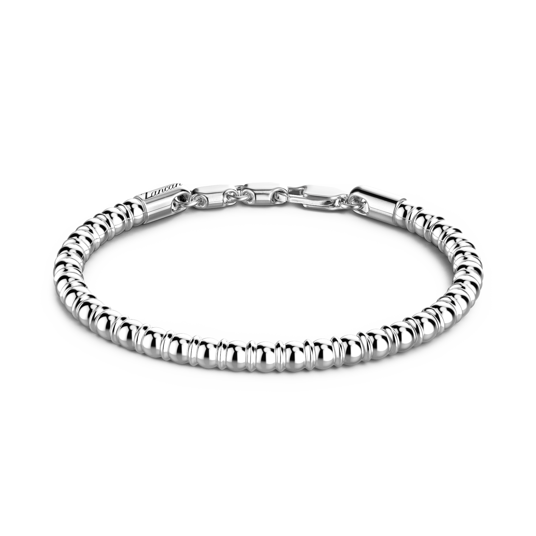 Soft Silver Beads Bracelet