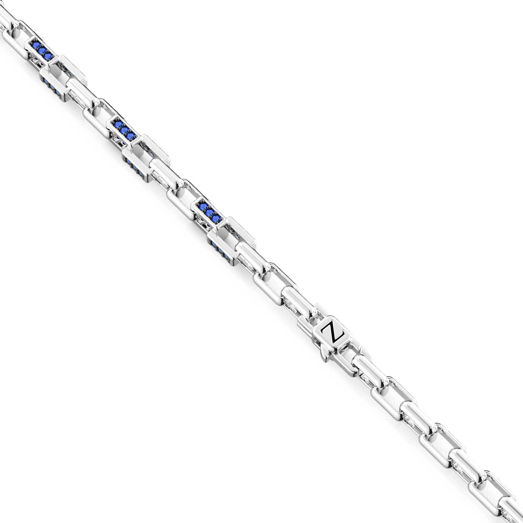 Sterling Silver Necklace with Natural Stones