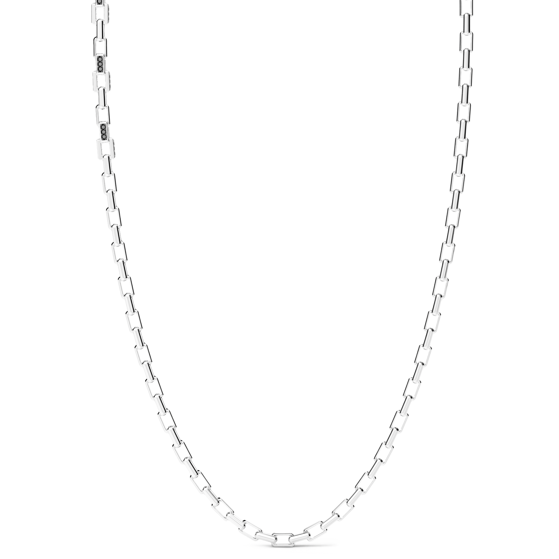 Sterling Silver Necklace with Natural Stones