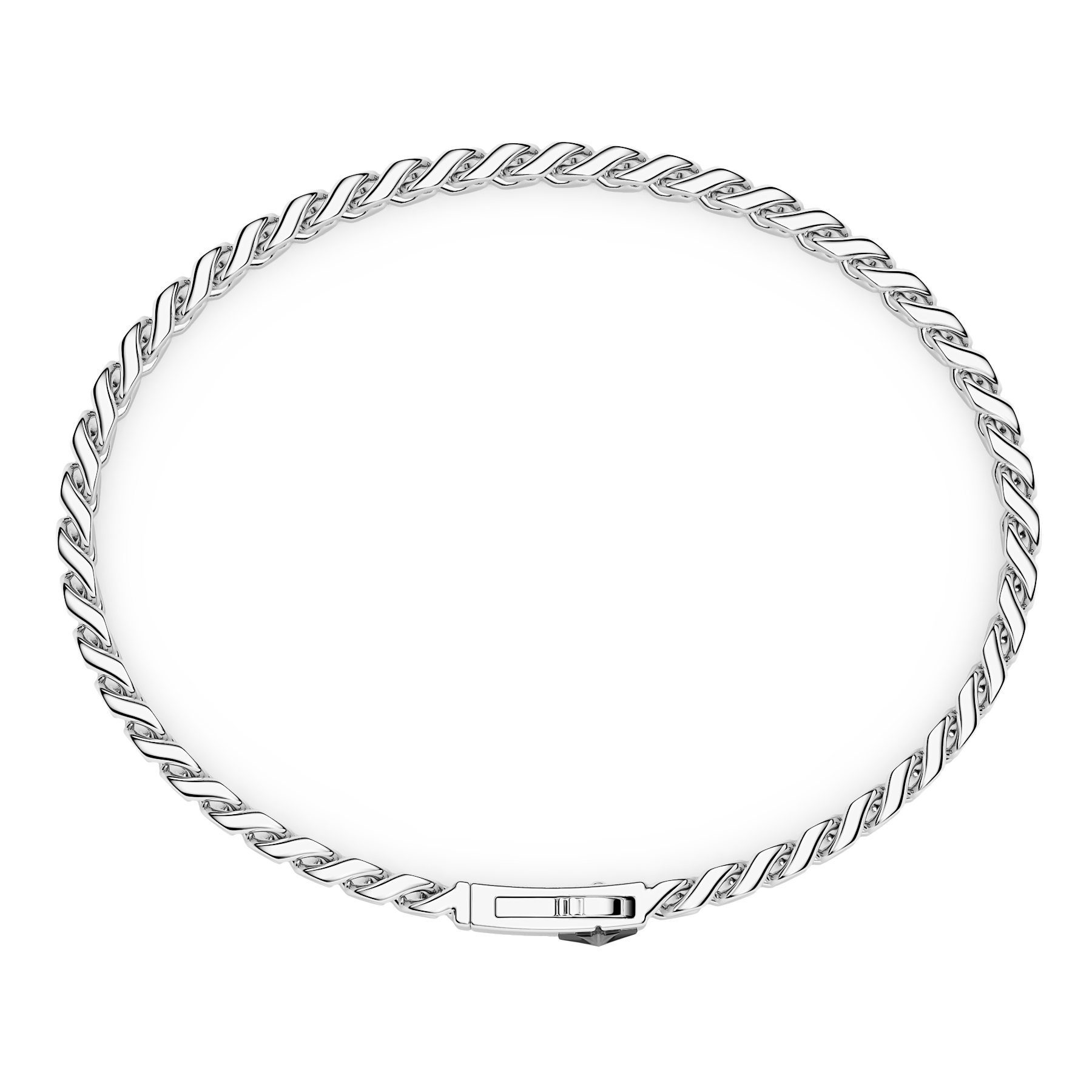 Silver Curb Chain Bracelet