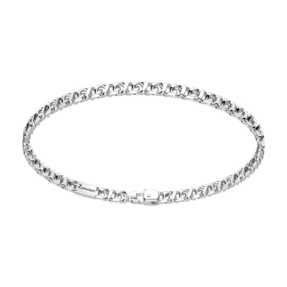 Silver Curb Chain Bracelet