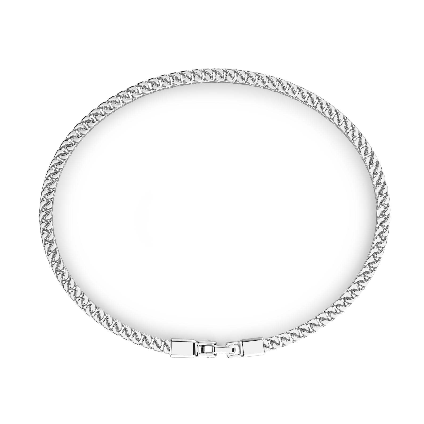 Silver link-only Bracelet