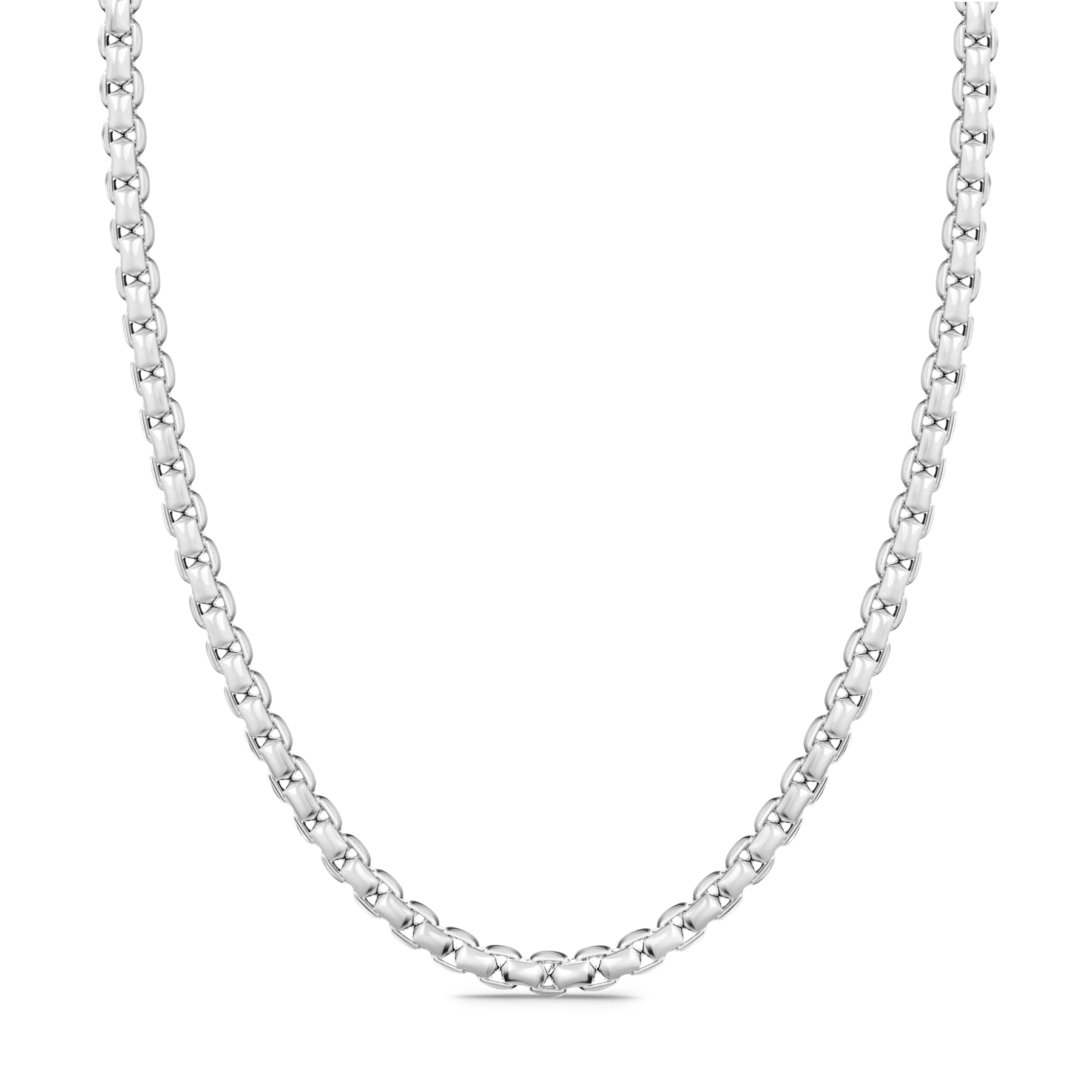 Silver Venetian link Necklace