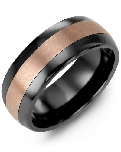 MADANI MEN'S & WOMEN'S PLAIN DOME BRUSH WEDDING BAND MFO810JP MFO810JP