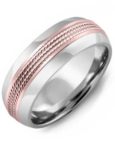 MADANI MEN'S & WOMEN'S ETERNITY ROPE DESIGN WEDDING RING MFY810AP MFY810AP