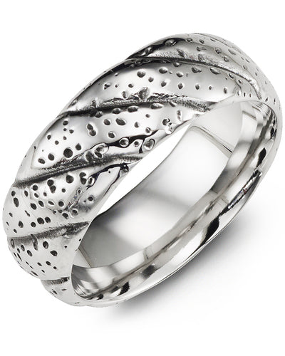 Hammered cobalt wedding band deals