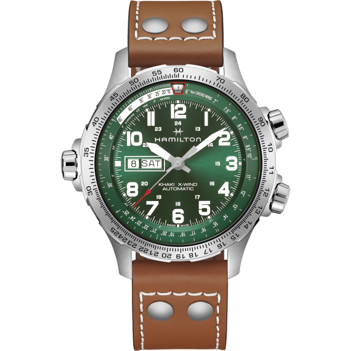 Khaki Aviation X-Wind Day Date Auto - H77735560