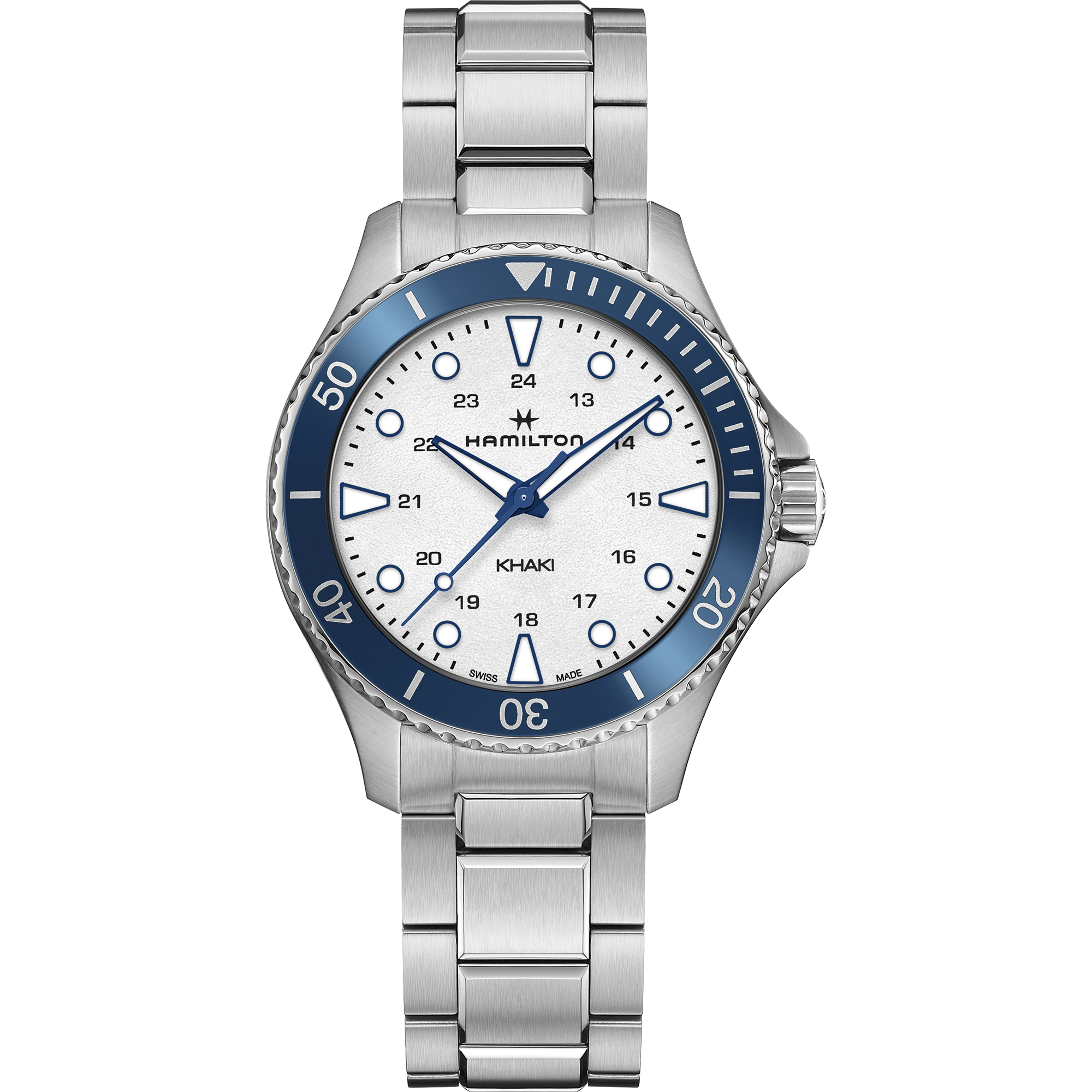 HAMILTON Khaki Navy Scuba 37mm Blue ceramic bezel H82231150