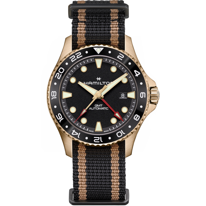 Khaki Navy Scuba Automatic GMT 43mm Bronze - H82565930