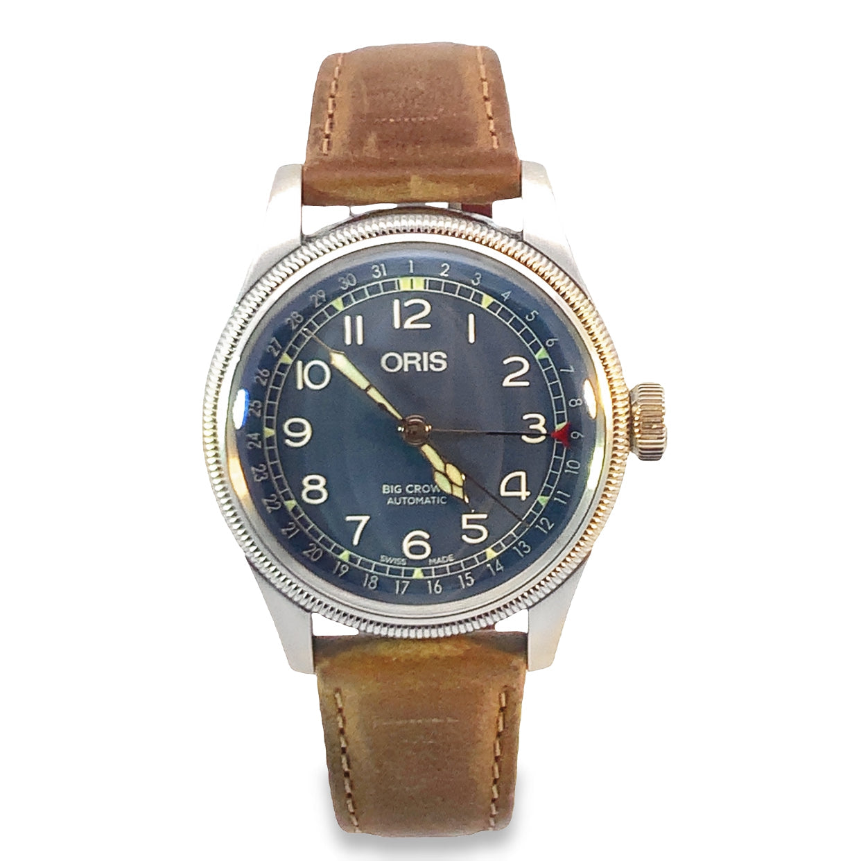Pre-Owned Oris Big Crown Pointer Date 40mm Mens Watch 01 754 7741 4065-07 5 20 63