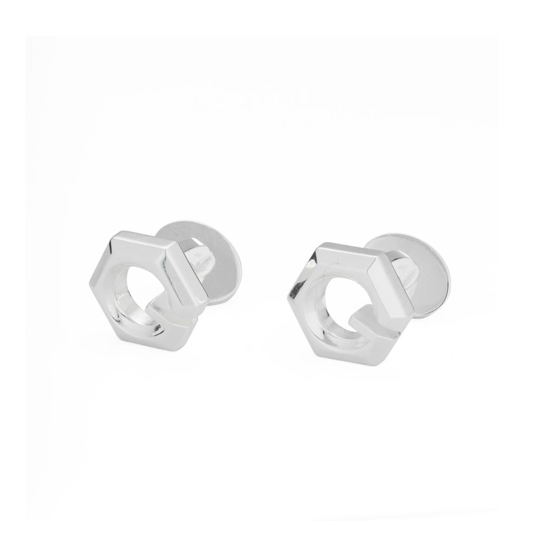GUCCI G CUBE CUFFLINKS SILVER YBE814905001