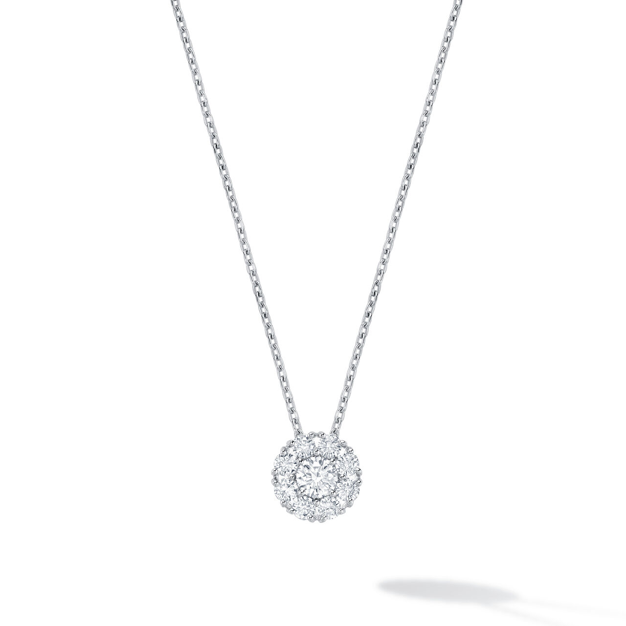 Birks Snowflake Diamond Cluster Pendant, Medium 450005967097