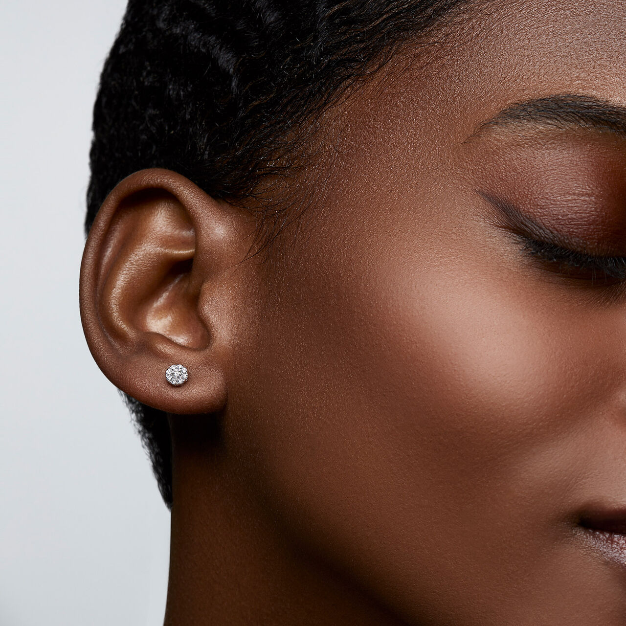 Birks Snowflake  Diamond Cluster Stud Earrings, Small 450005967172