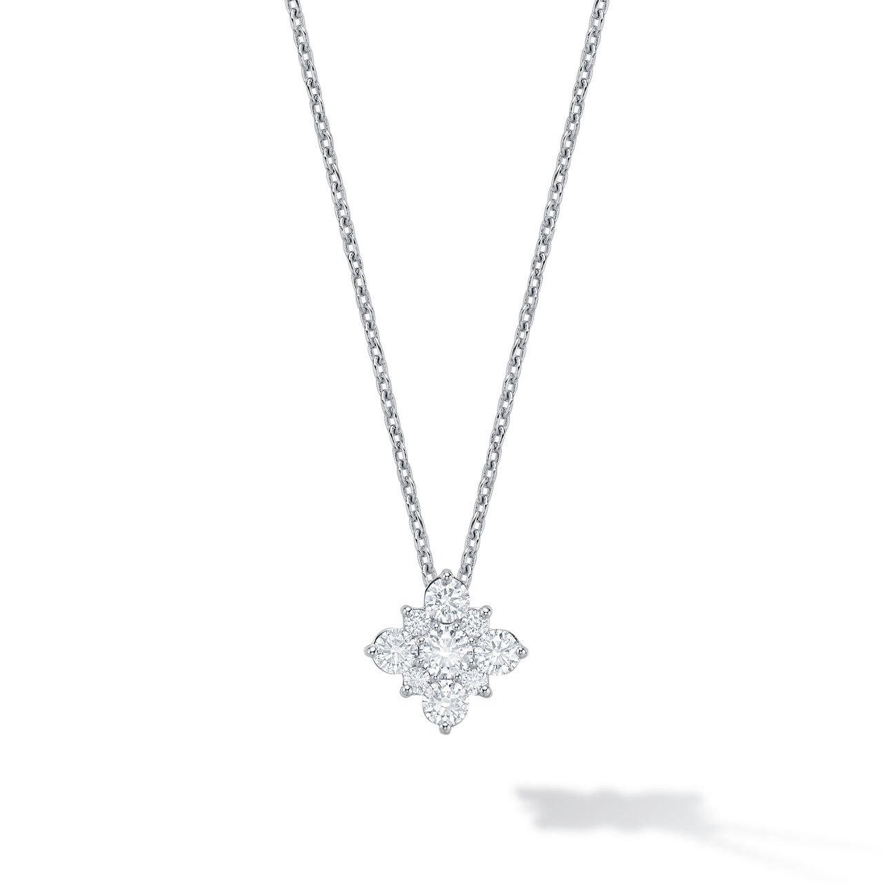 Birks Snowflake Diamond Square Cluster Pendant, Large 450005973685