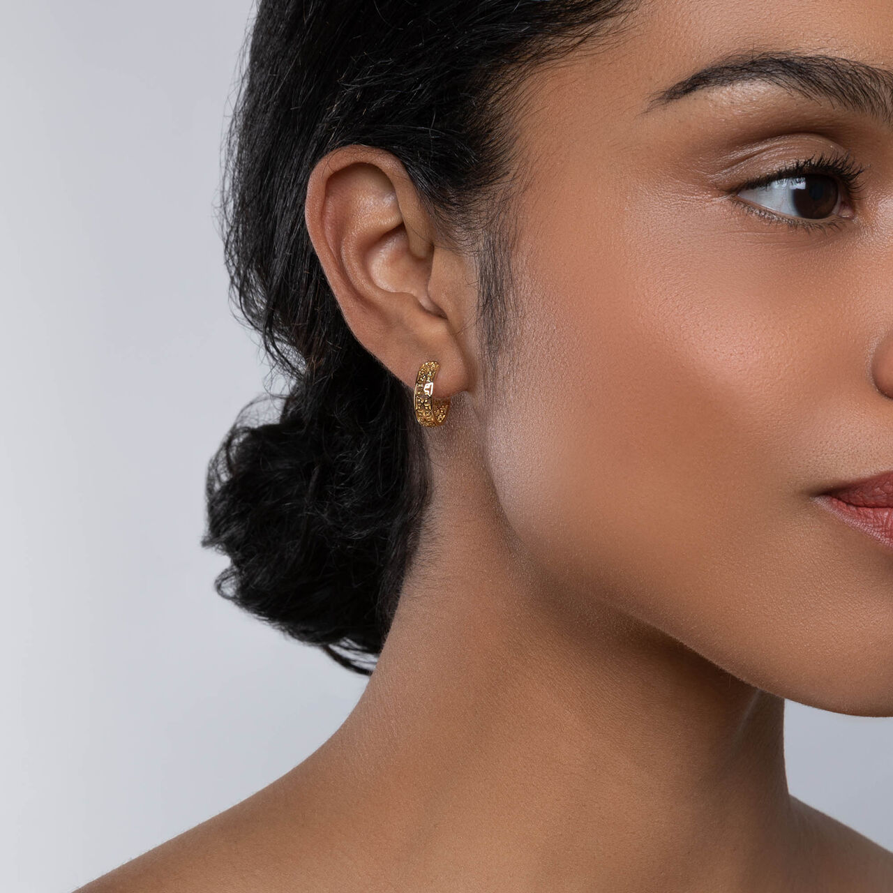 Birks Muse  15MM Yellow Gold Pierced Hoop Earrings 450008927692