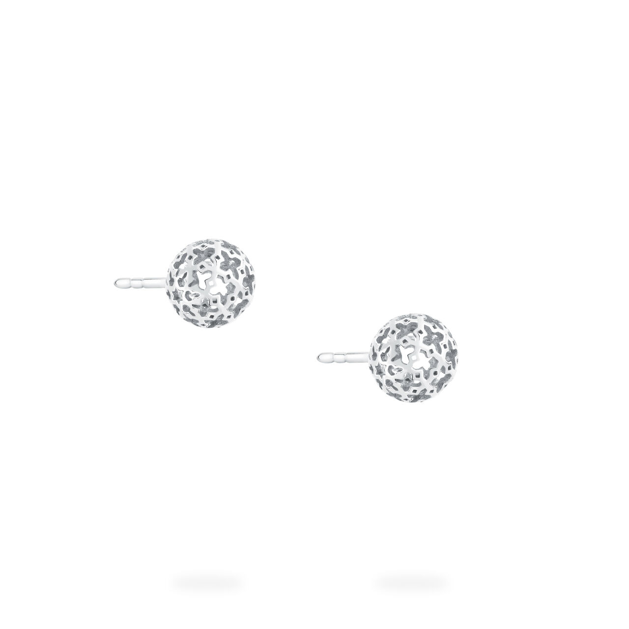 Birks Muse Mesh Ball Earring In Sterling Silver 450009751845