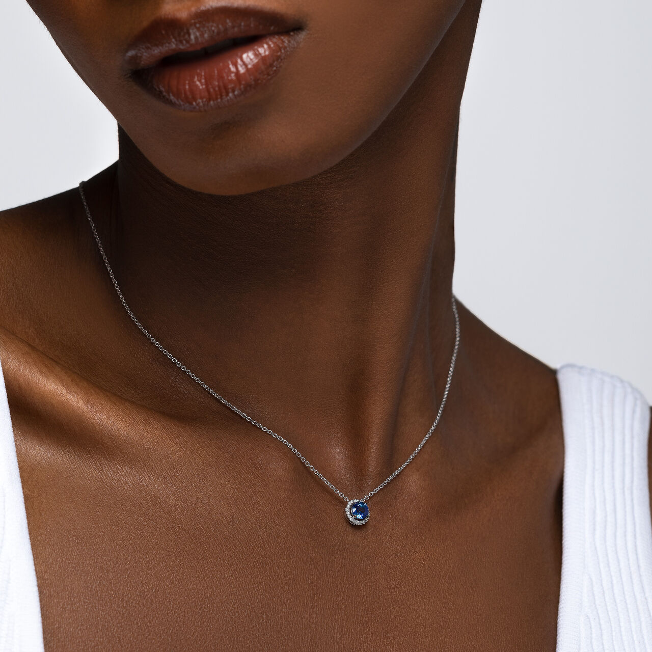 Birks Rosée du Matin Sapphire and Diamond Pendant 450010444286