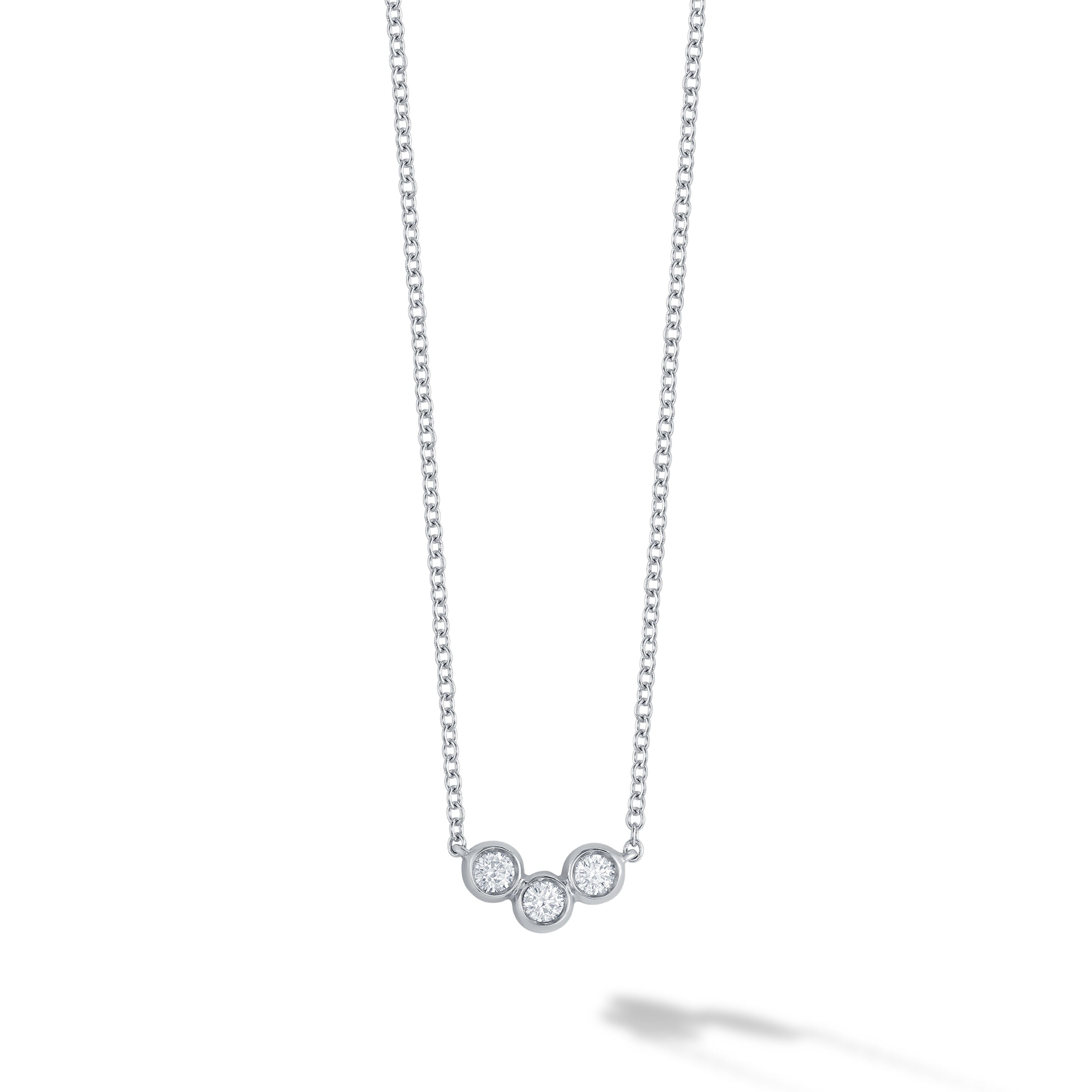 Birks Iconic Diamond Splash Pendant, White Gold 450014240594