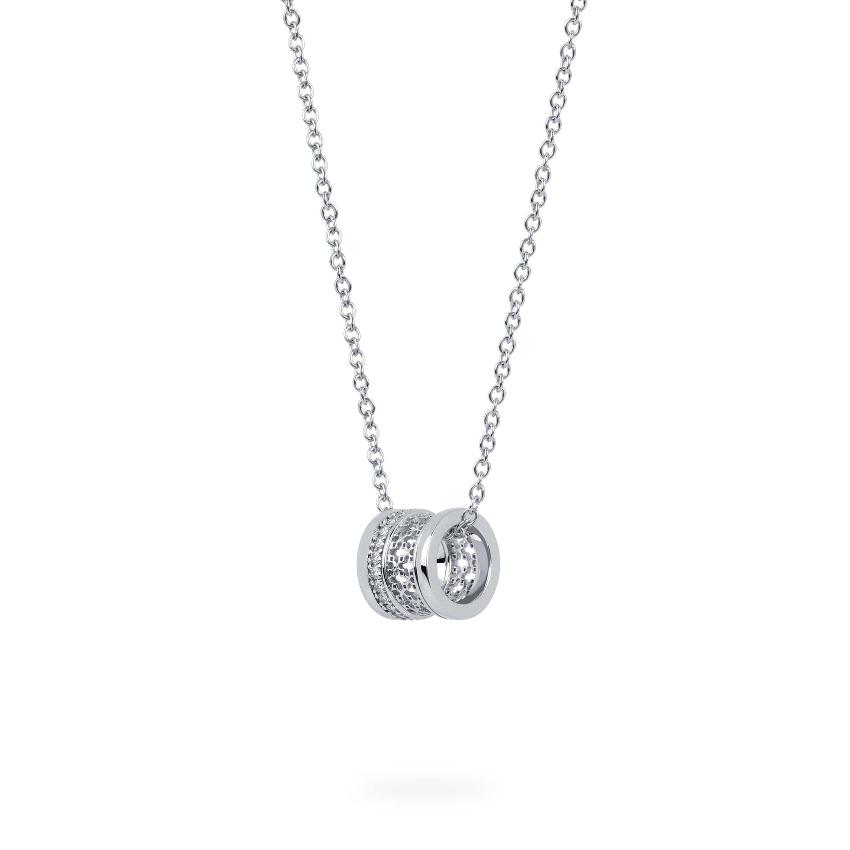 Birks Dare to Dream ® Diamond Barrel Pendant, White Gold 450015429677