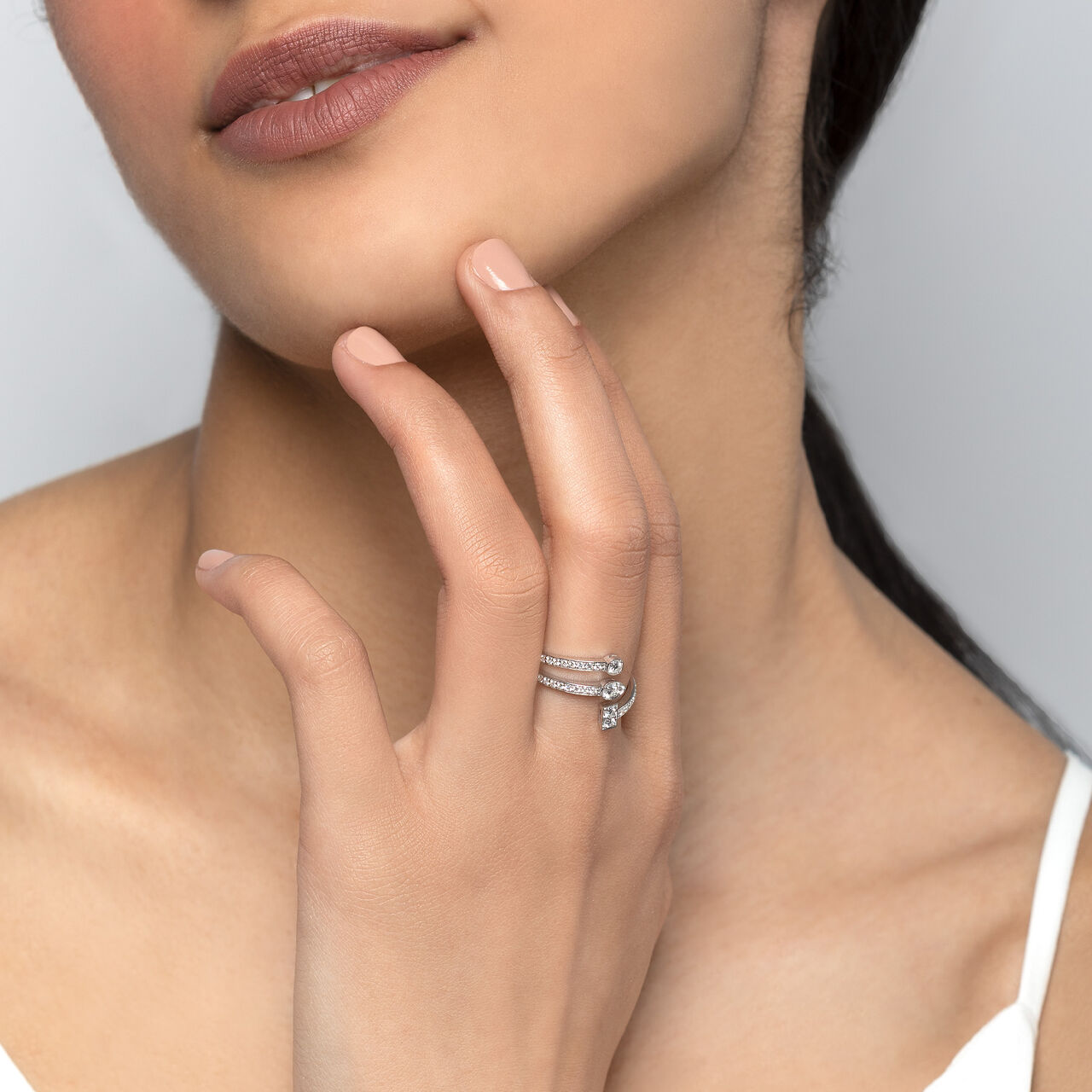 Birks Splash Triple Row Diamond Ring 450016185510