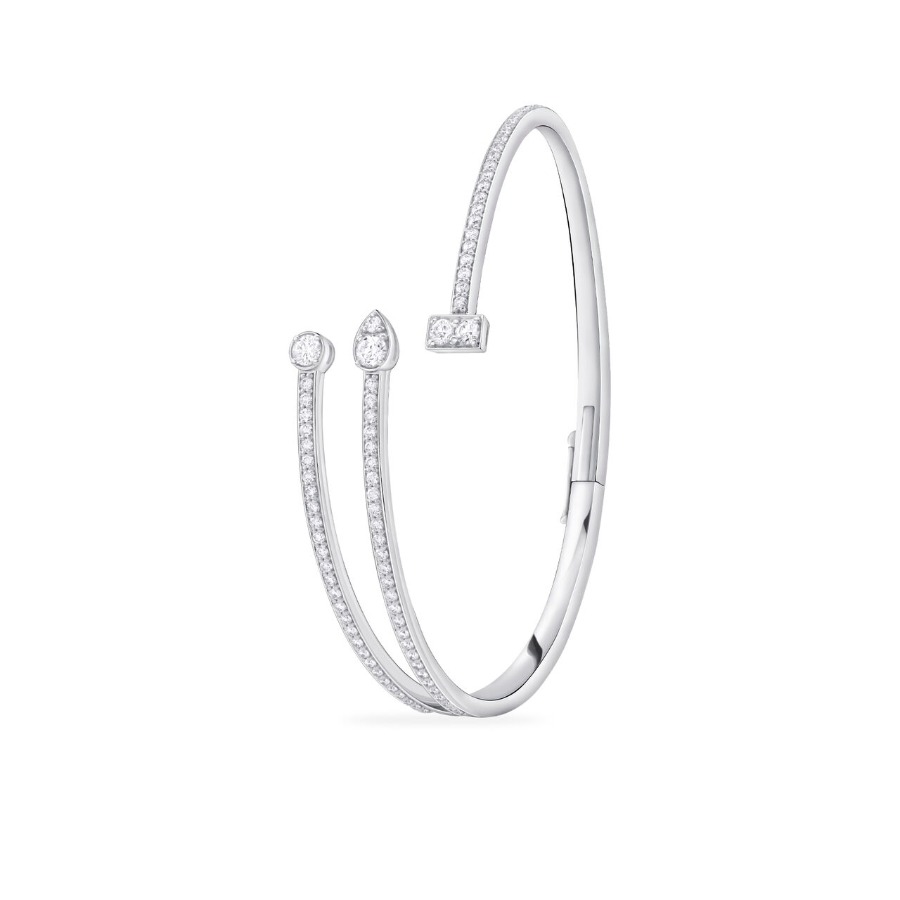 Birks Splash Triple Row Diamond Bangle Bracelet 450016185855