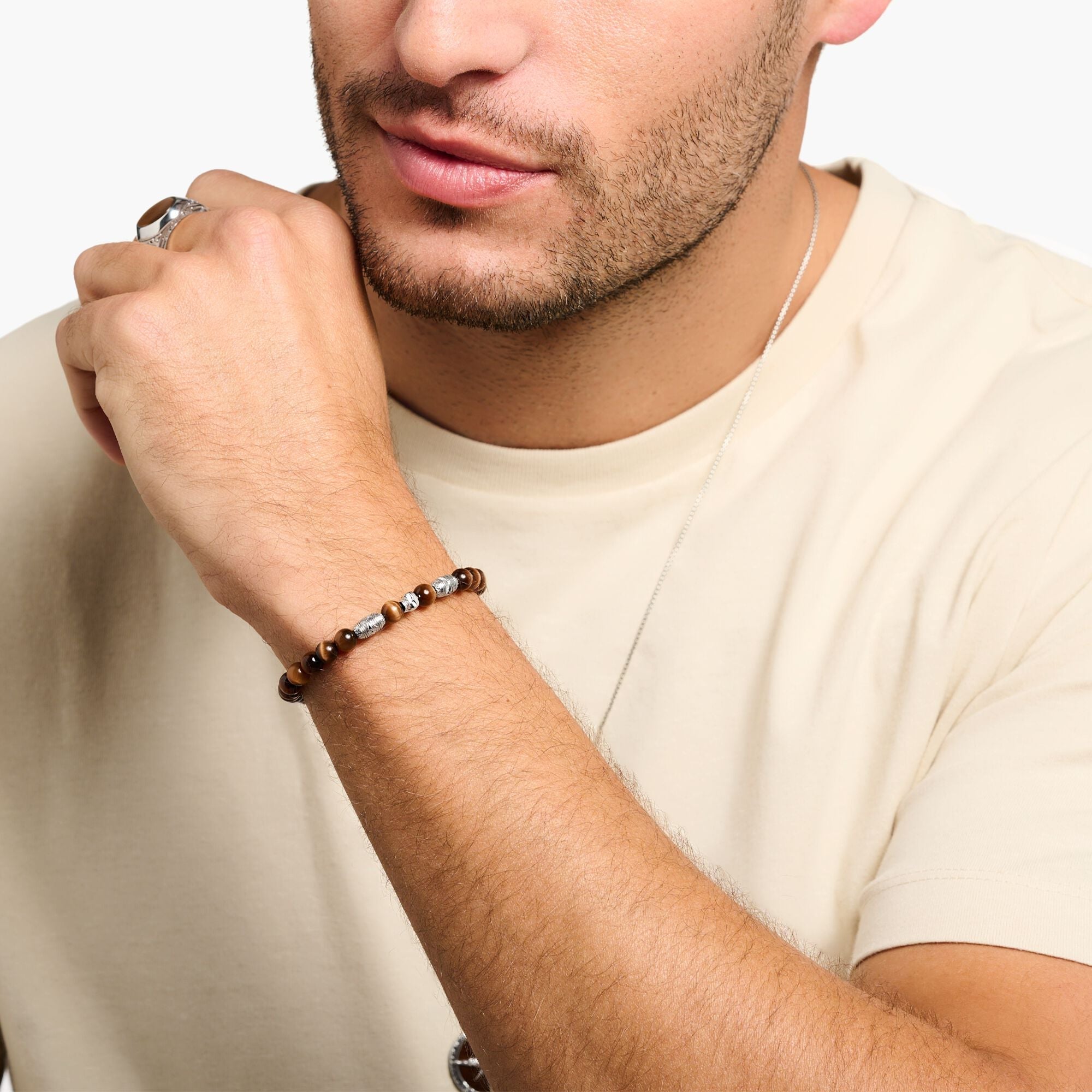 Thomas Sabo Bracelet brown skull A1945-329-2-L22V