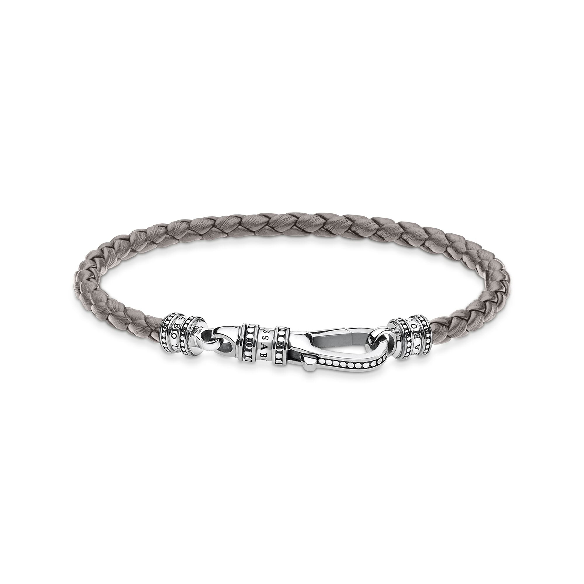 Thomas Sabo Leather bracelet grey A2012-682-5-L17