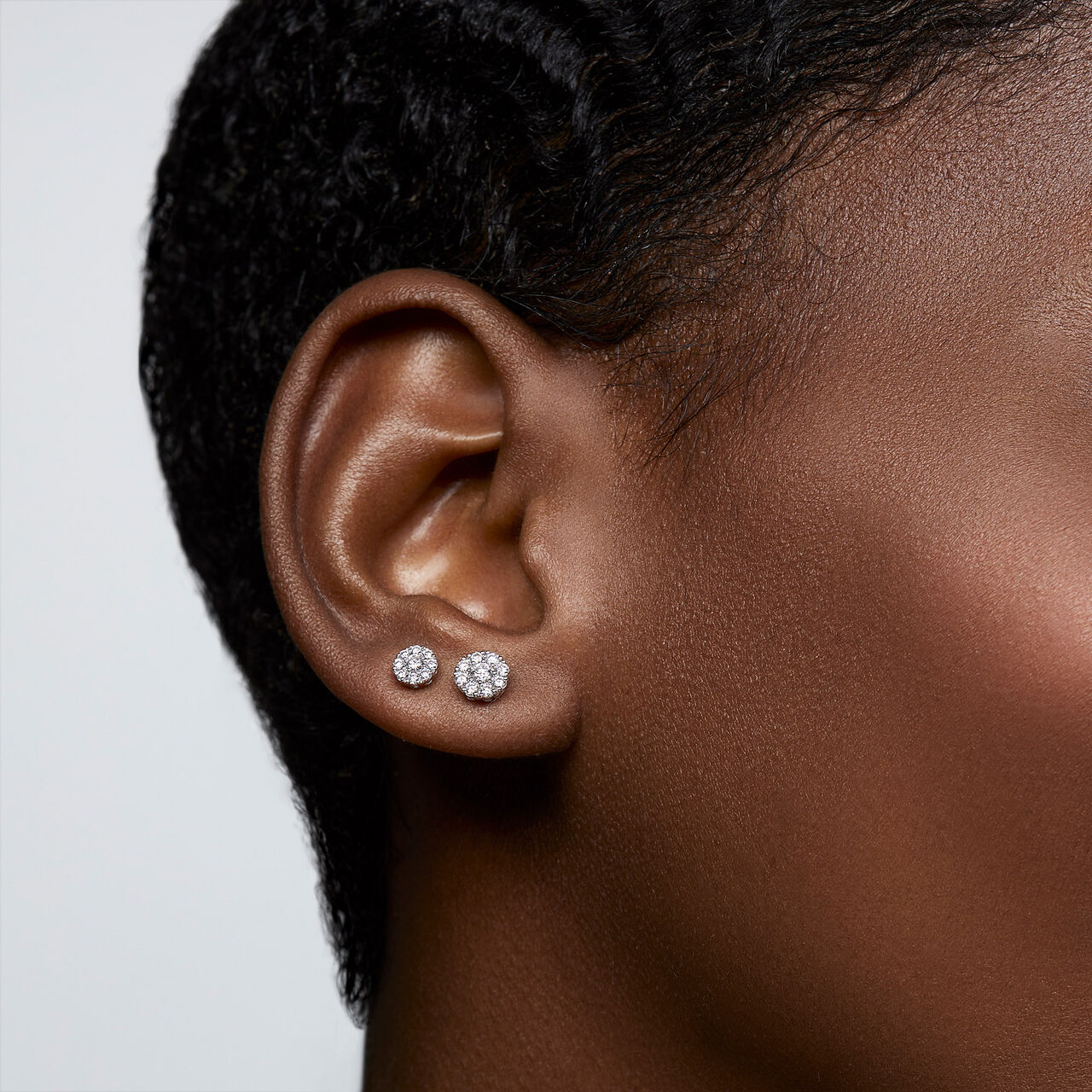 Birks Snowflake Diamond Cluster Stud Earrings, Large 450005973760