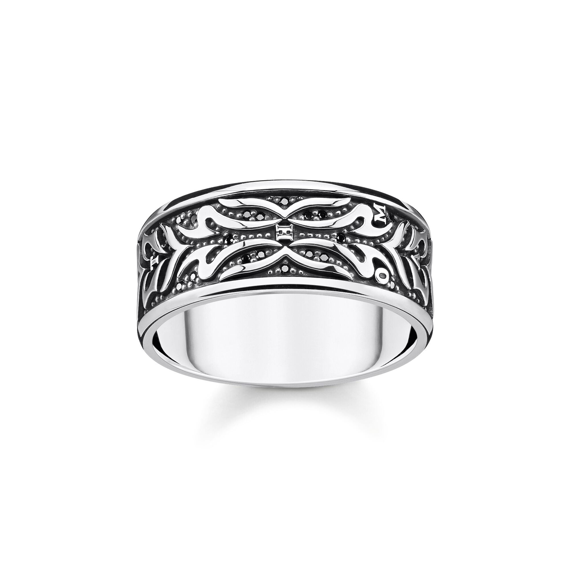 Thomas Sabo Ring black tiger pattern TR2291-643-11-62