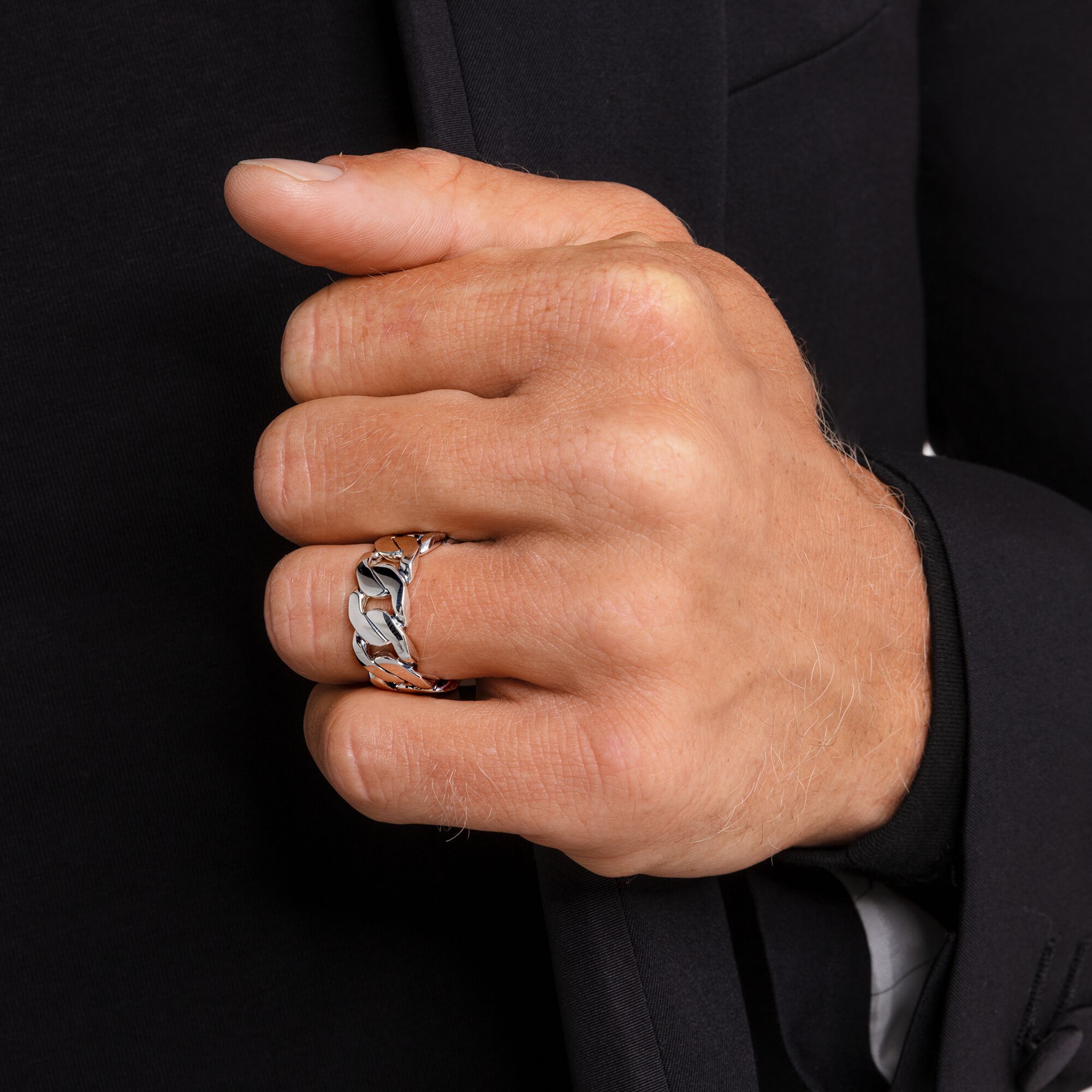 Thomas Sabo Silver link ring TR2328-637-21