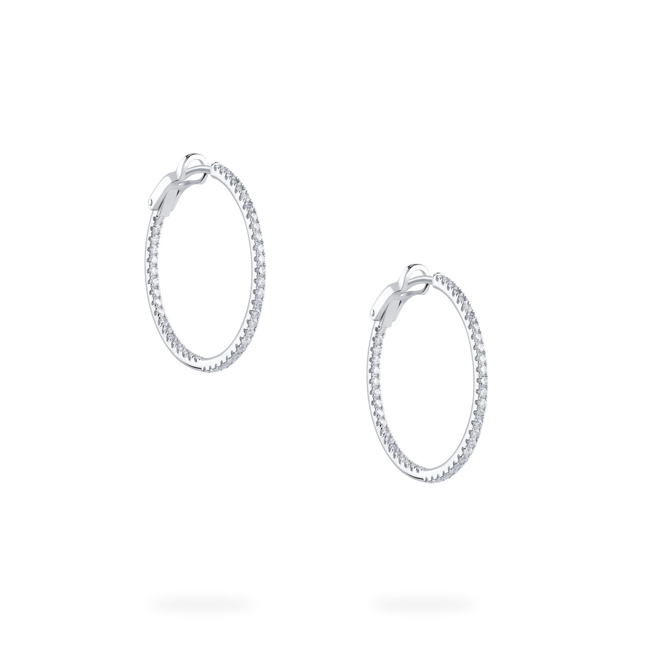Birks Rosée du Matin Diamond Hoop Earrings, Small 450005880457