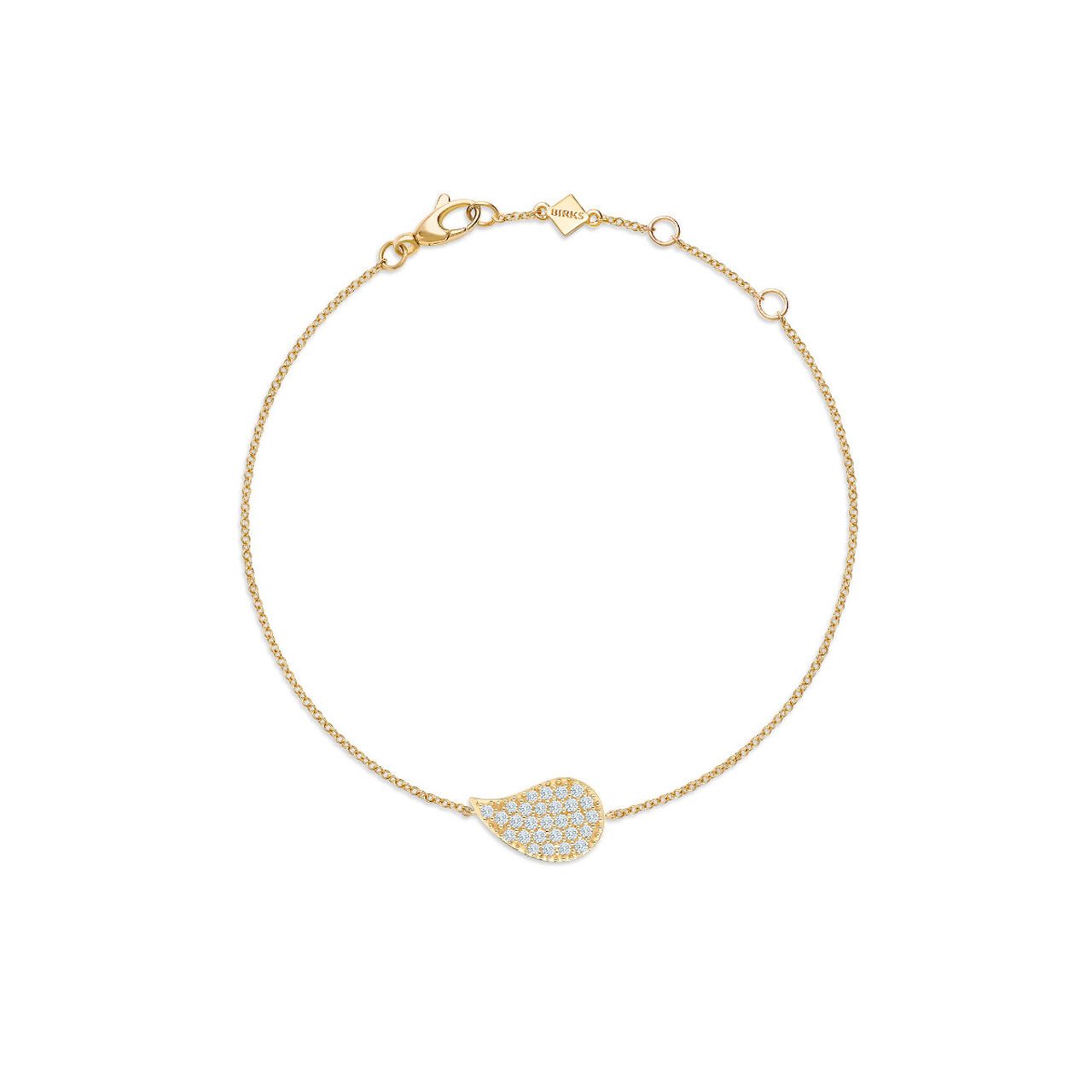 Birks Pétale Yellow Gold and Diamond Bracelet 450012364209
