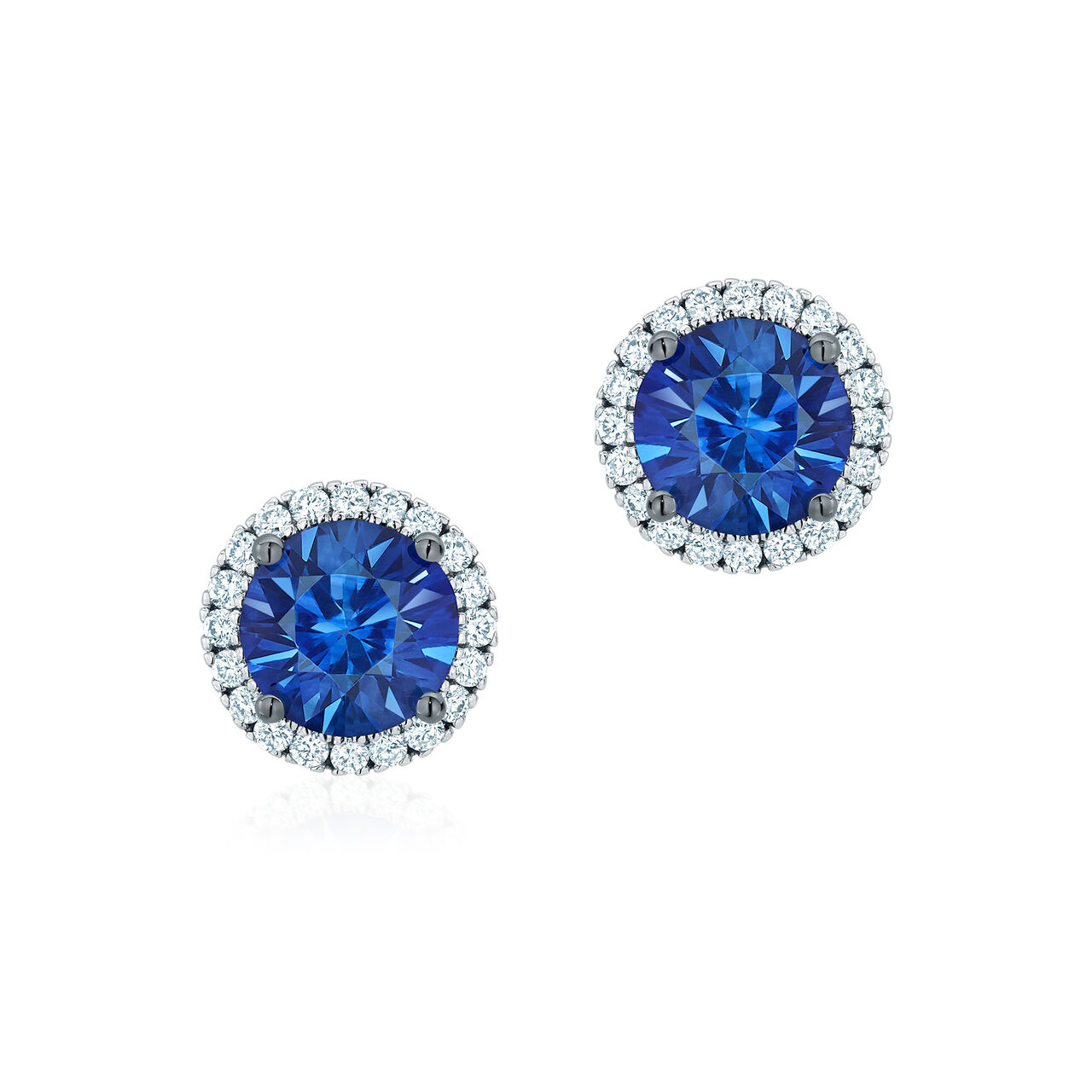 Birks Rosée du Matin  Sapphire Earrings with Diamonds 450010444361