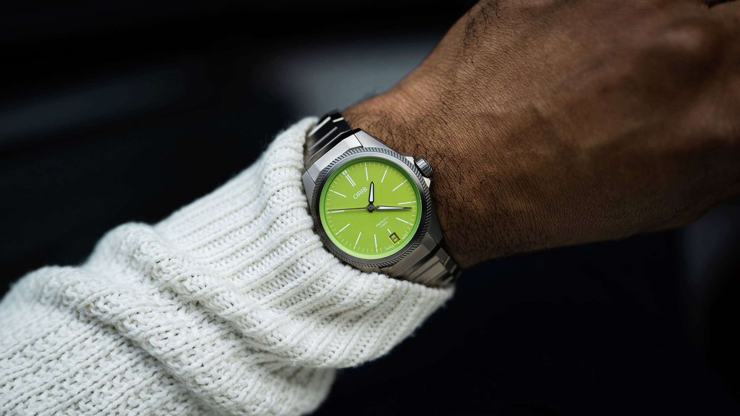 Oris PROPILOT X KERMIT EDITION 01 400 7778 7157-Set