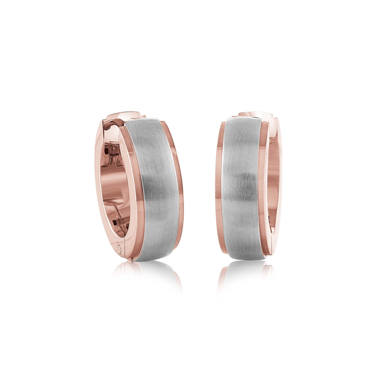 BRUSHED CENTRE EARRINGS