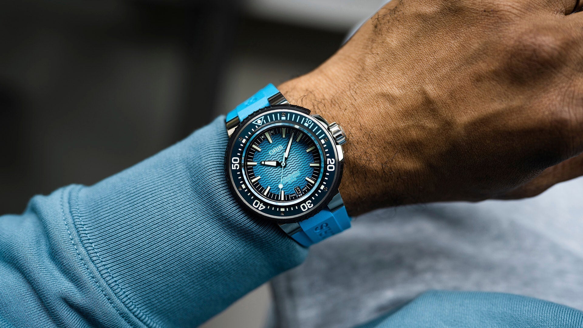ORIS AQUIS PRO 4000M 01 400 7777 7155-Set