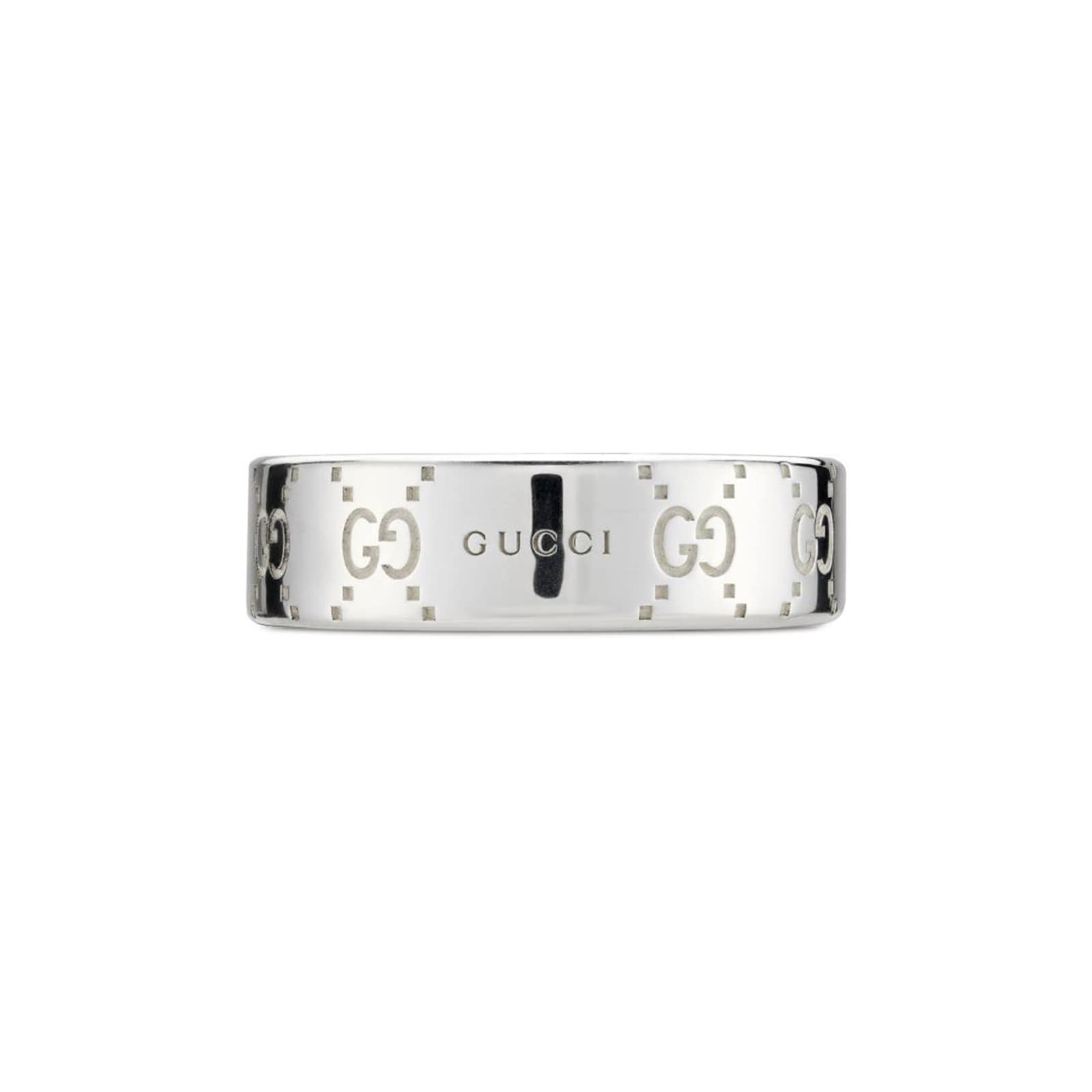 GUCCI SIGNATURE RING 6MM SILVER YBC814720001