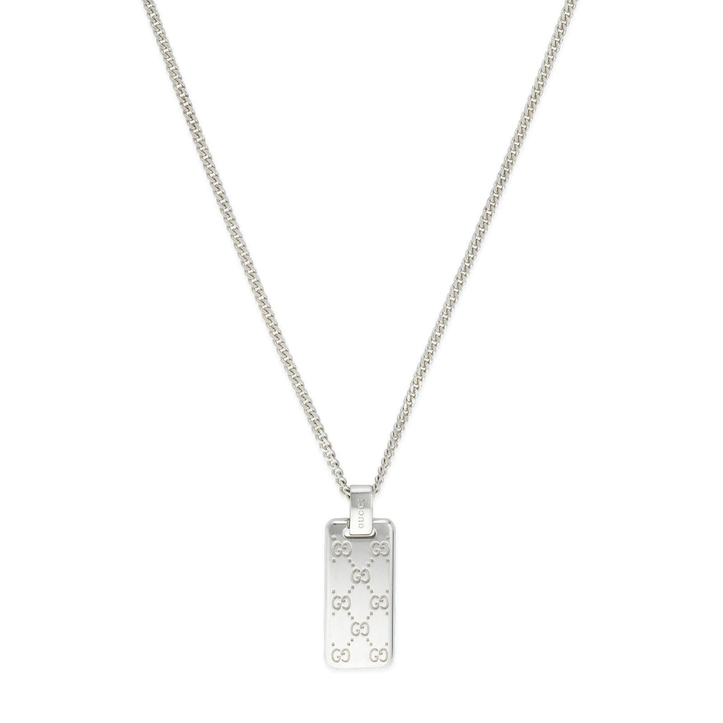 GUCCI SIGNATURE NECKLACE 55CM SILVER YBB814852001