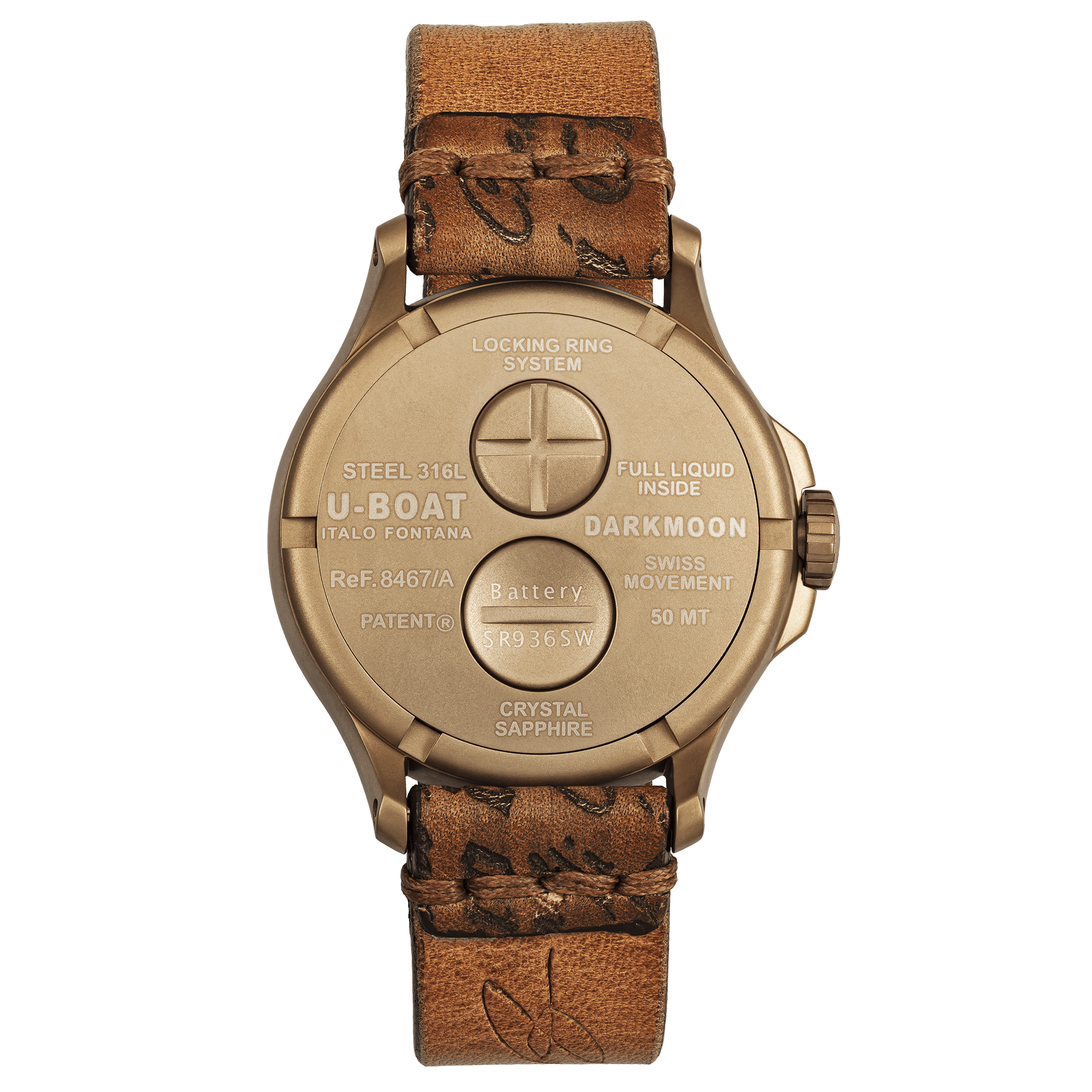 U-boat DARKMOON 44MM BLACK IP BRONZE CODE 8467