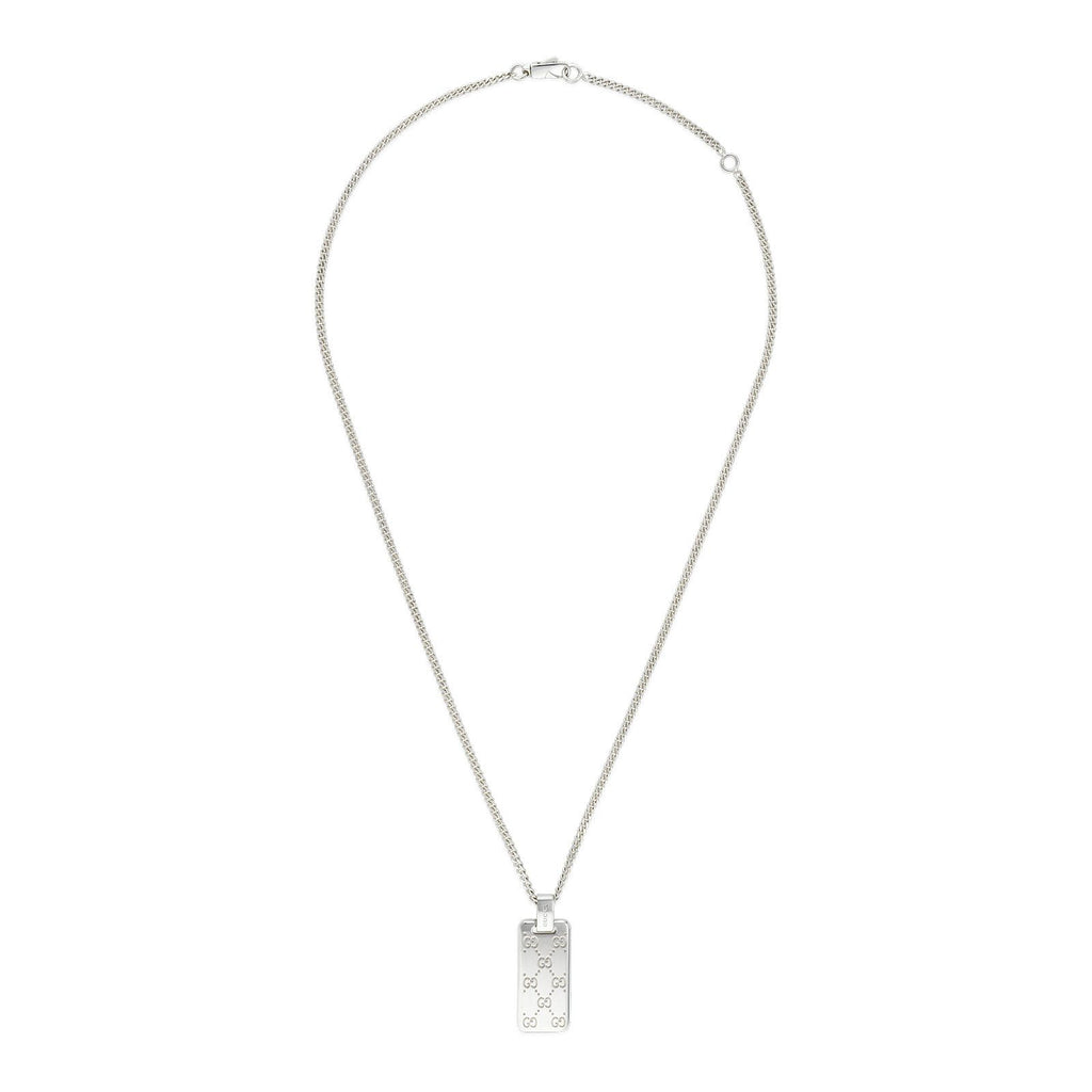 GUCCI SIGNATURE NECKLACE 55CM SILVER YBB814852001