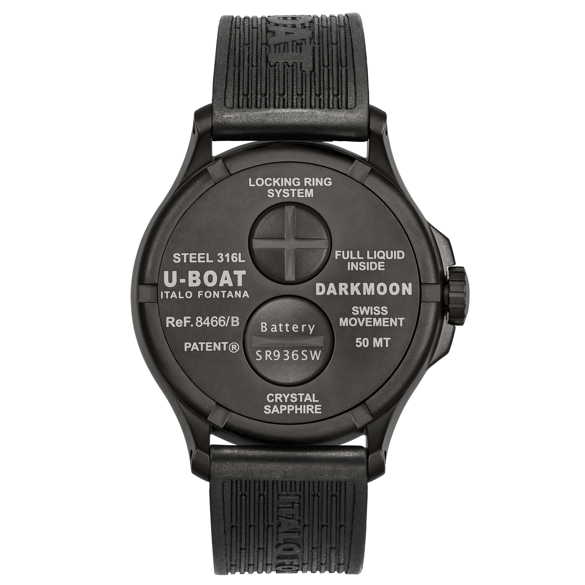 U-boat DARKMOON 44MM RED GLASS IPB CODE 8466/B