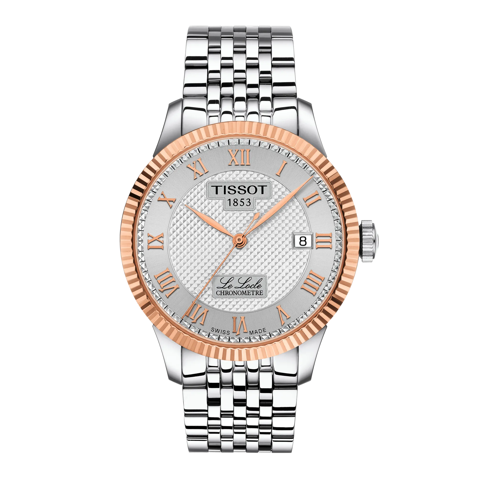 Tissot Le Locle COSC 39mm 18k Gold Bezel T9324084103300