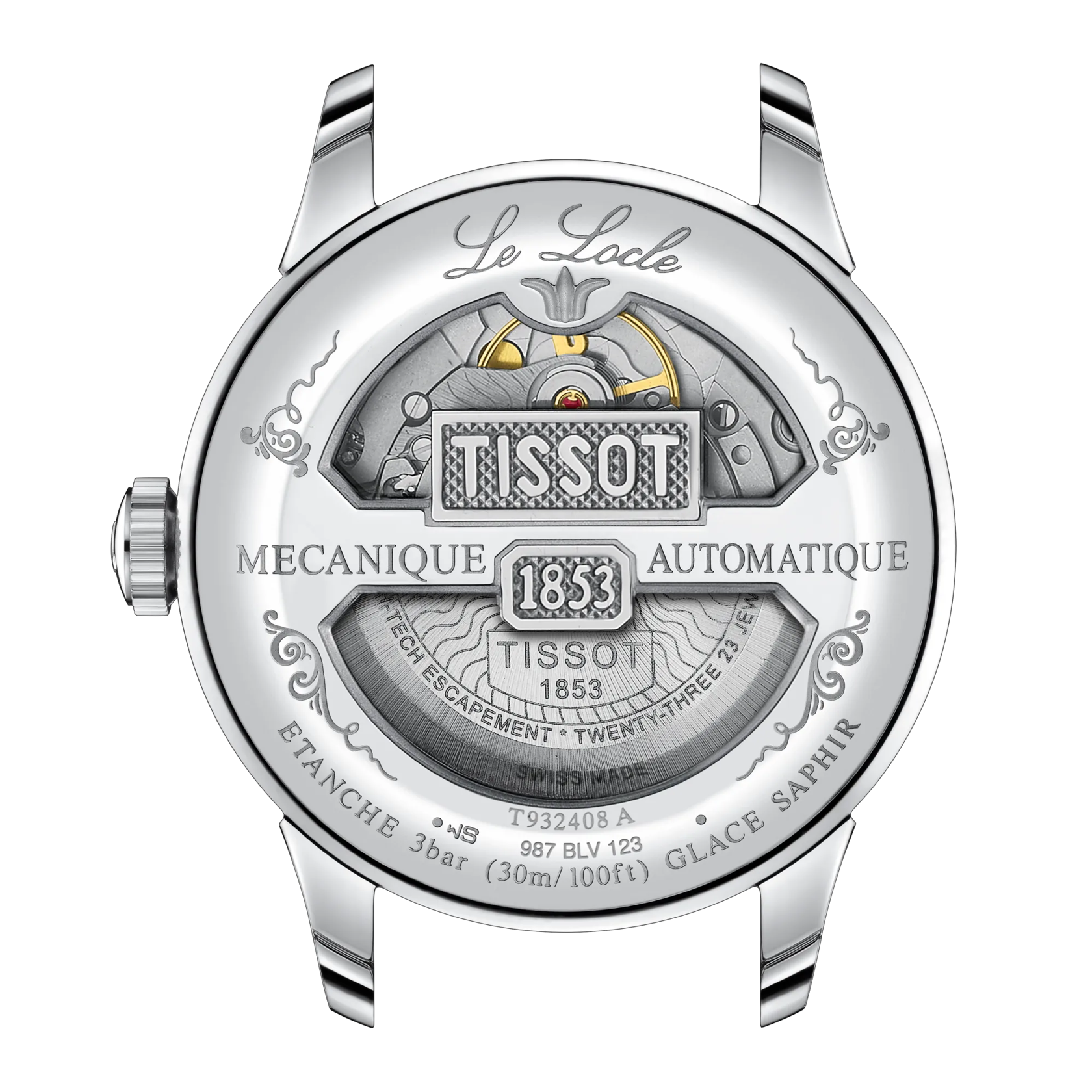 Tissot Le Locle COSC 39mm 18k Gold Bezel T9324084103300