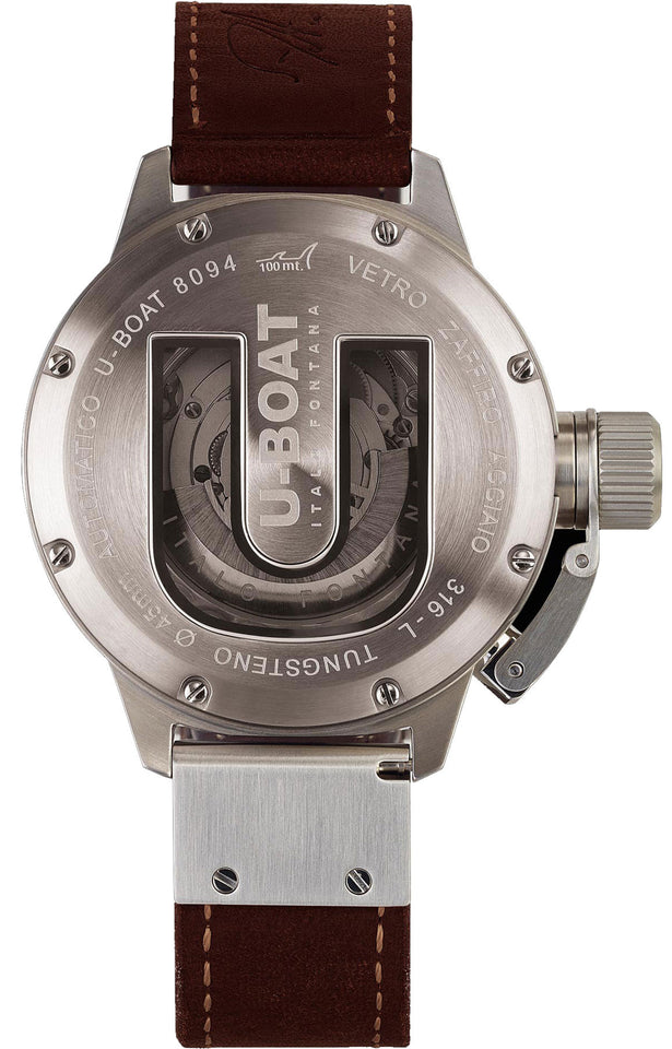 U-Boat Classico Black/Leather 45 mm 8094